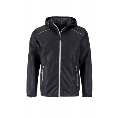 Giacche Men's Rain Jacket colore black/silver taglia S