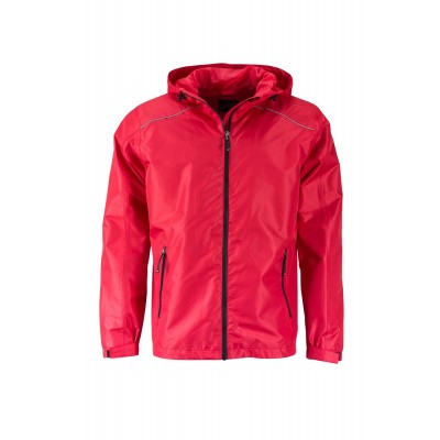 Giacche Men's Rain Jacket colore red/black taglia S