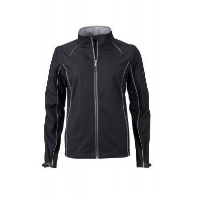 Soft shell Ladies' Zip-Off Softshell Jacket colore black/silver taglia S