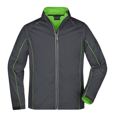 Soft shell Men's Zip-Off Softshell Jacket colore iron-grey/green taglia S