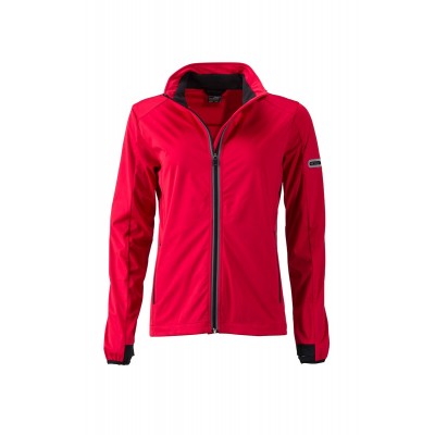 Giacche Ladies' Sports Softshell Jacket colore light-red/black taglia S