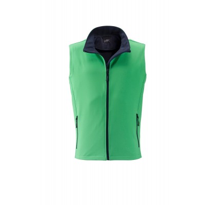 Soft shell Men's Promo Softshell Vest colore green/navy taglia S