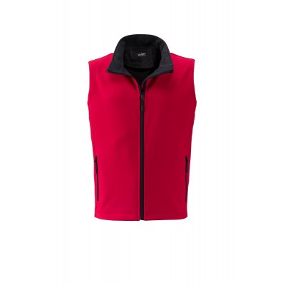 Soft shell Men's Promo Softshell Vest colore red/black taglia S