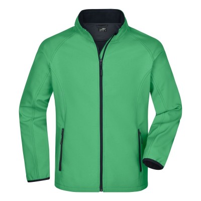 Soft shell Men's Promo Softshell Jacket colore green/navy taglia S