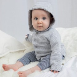 Felpe Baby Striped Hooded T