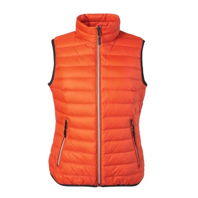 Giacche Ladies' Down Vest colore burnt-orange/silver taglia S