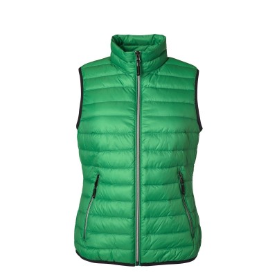 Giacche Ladies' Down Vest colore fern-green/silver taglia S