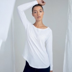 T-Shirt Women's Loose Fit Long Sleeve T