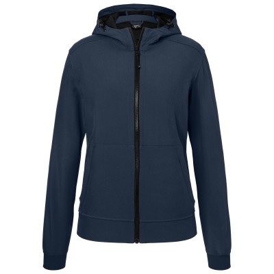 Soft shell Ladies' Hooded Softshell Jacket colore navy/navy taglia XS