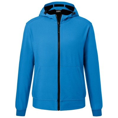 Soft shell Men's Hooded Softshell Jacket colore blue/black taglia XXL