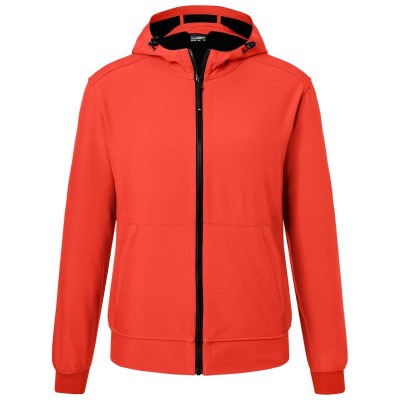 Soft shell Men's Hooded Softshell Jacket colore flame/black taglia S