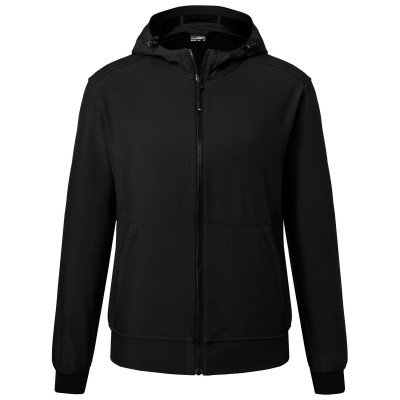 Soft shell Men's Hooded Softshell Jacket colore black/black taglia S