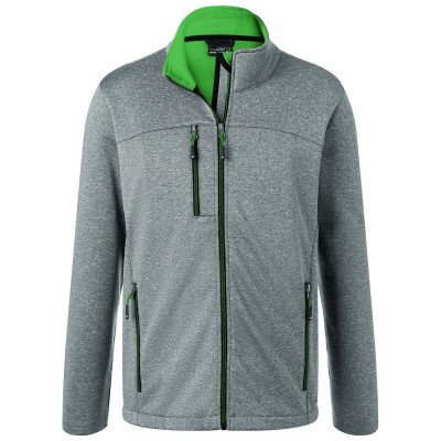 Soft shell Men's Softshell Jacket colore dark-melange/green taglia 3XL