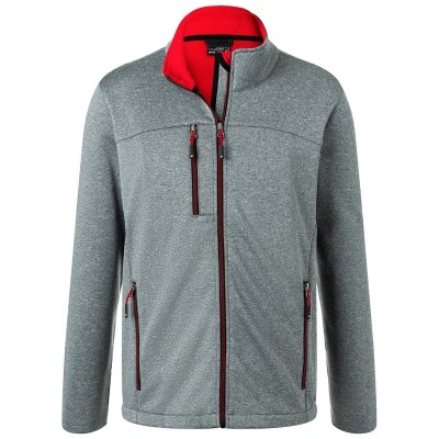 Soft shell Men's Softshell Jacket colore dark-melange/red taglia S