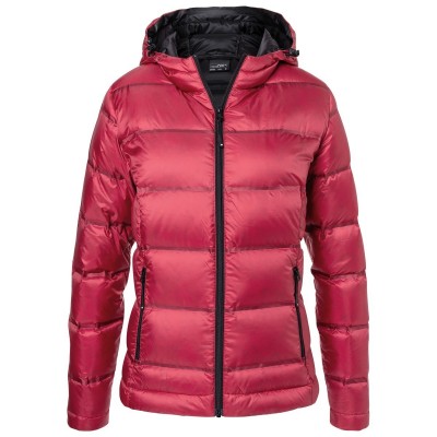 Giacche Ladies' Hooded Down Jacket colore red/black taglia XS