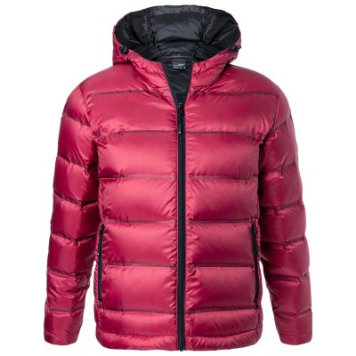 Giacche Men's Hooded Down Jacket colore red/black taglia S