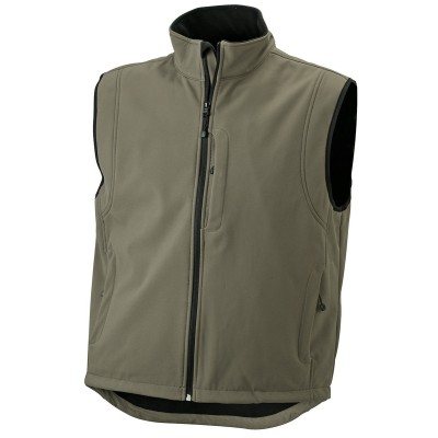 Soft shell Men's Softshell Vest colore olive taglia S