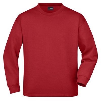 Felpe Round Sweat Open Hem colore red taglia M