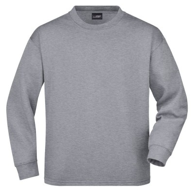 Felpe Round Sweat Open Hem colore grey-heather taglia S