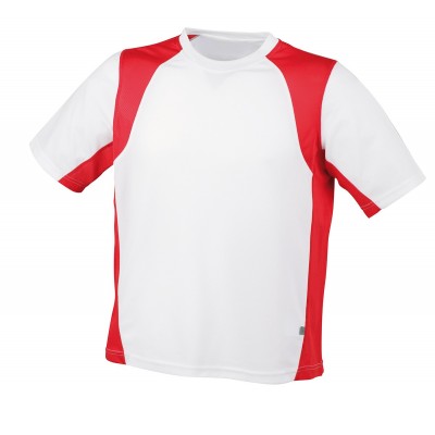T-Shirt Men's Running-T colore white/red taglia S