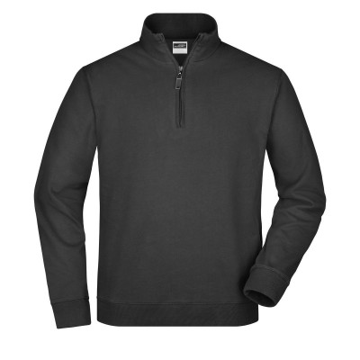 Felpe Round-Neck Zip colore black taglia M