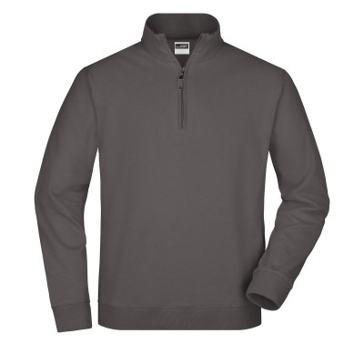 Felpe Round-Neck Zip colore carbon taglia S