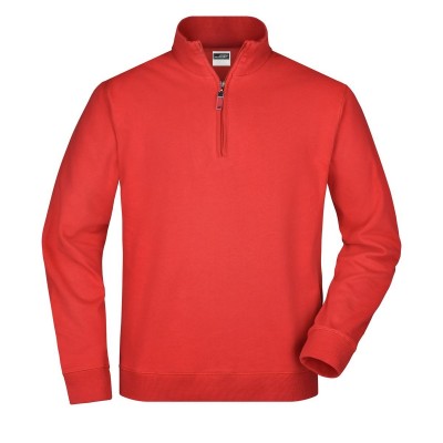 Felpe Round-Neck Zip colore red taglia S