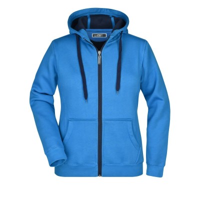 Felpe Ladies' Doubleface Jacket colore azur/navy taglia S