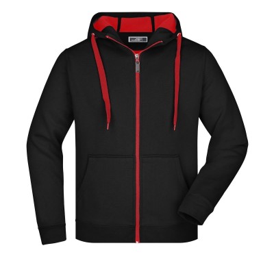 Felpe Men's Doubleface Jacket colore black/red taglia S
