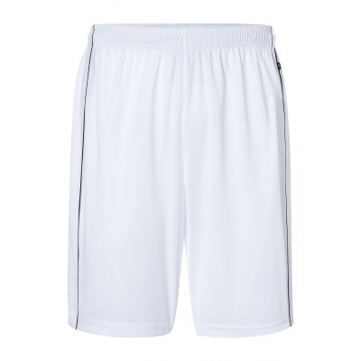 Pantaloni Basic Team Shorts colore white/black taglia S