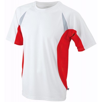 T-Shirt Men's Running-T colore white/red taglia S