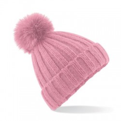 Cappelli Verbier Fur Pom Pom Chunky Beanie
