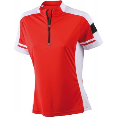 T-Shirt Ladies' Bike-T Half Zip colore red taglia S