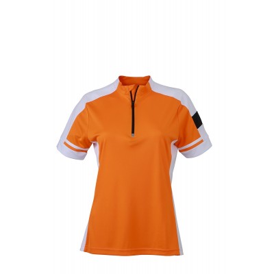 T-Shirt Ladies' Bike-T Half Zip colore orange taglia S