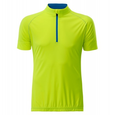 T-Shirt Men's Bike-T Half Zip colore bright-yellow/bright-blue taglia S
