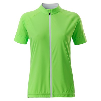 T-Shirt Ladies' Bike-T Full Zip colore bright-green/white taglia S