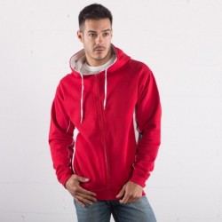 Felpe Contrast Hooded Sweat Full Zip