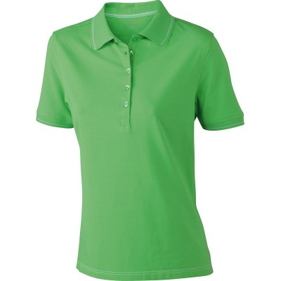 Polo Ladies' Elastic Polo colore lime-green/white taglia S