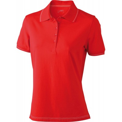 Polo Ladies' Elastic Polo colore red/white taglia S