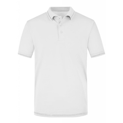 Polo Men's Elastic Polo colore white/black taglia S