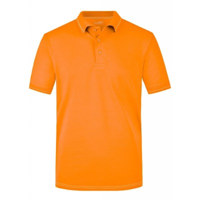 Polo Men's Elastic Polo colore orange/white taglia S
