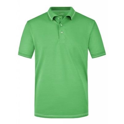 Polo Men's Elastic Polo colore lime-green/white taglia S