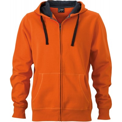 Felpe Men's Hooded Jacket colore dark-orange/carbon taglia S