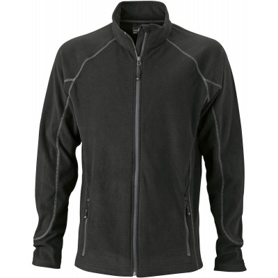 Pile Men's Structure Fleece Jacket colore black/carbon taglia S