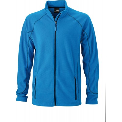 Pile Men's Structure Fleece Jacket colore aqua/navy taglia S
