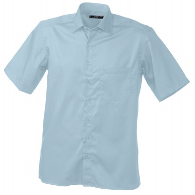 Camicie Men's Business Shirt Short-Sleeved colore light-blue taglia S