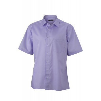Camicie Men's Business Shirt Short-Sleeved colore lilac taglia S
