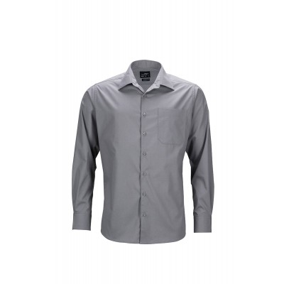 Camicie Men's Business Shirt Longsleeve colore steel taglia 5XL