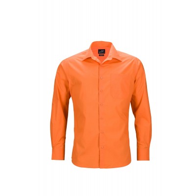 Camicie Men's Business Shirt Longsleeve colore orange taglia S