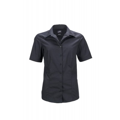 Camicie Ladies' Business Shirt Shortsleeve colore black taglia XS